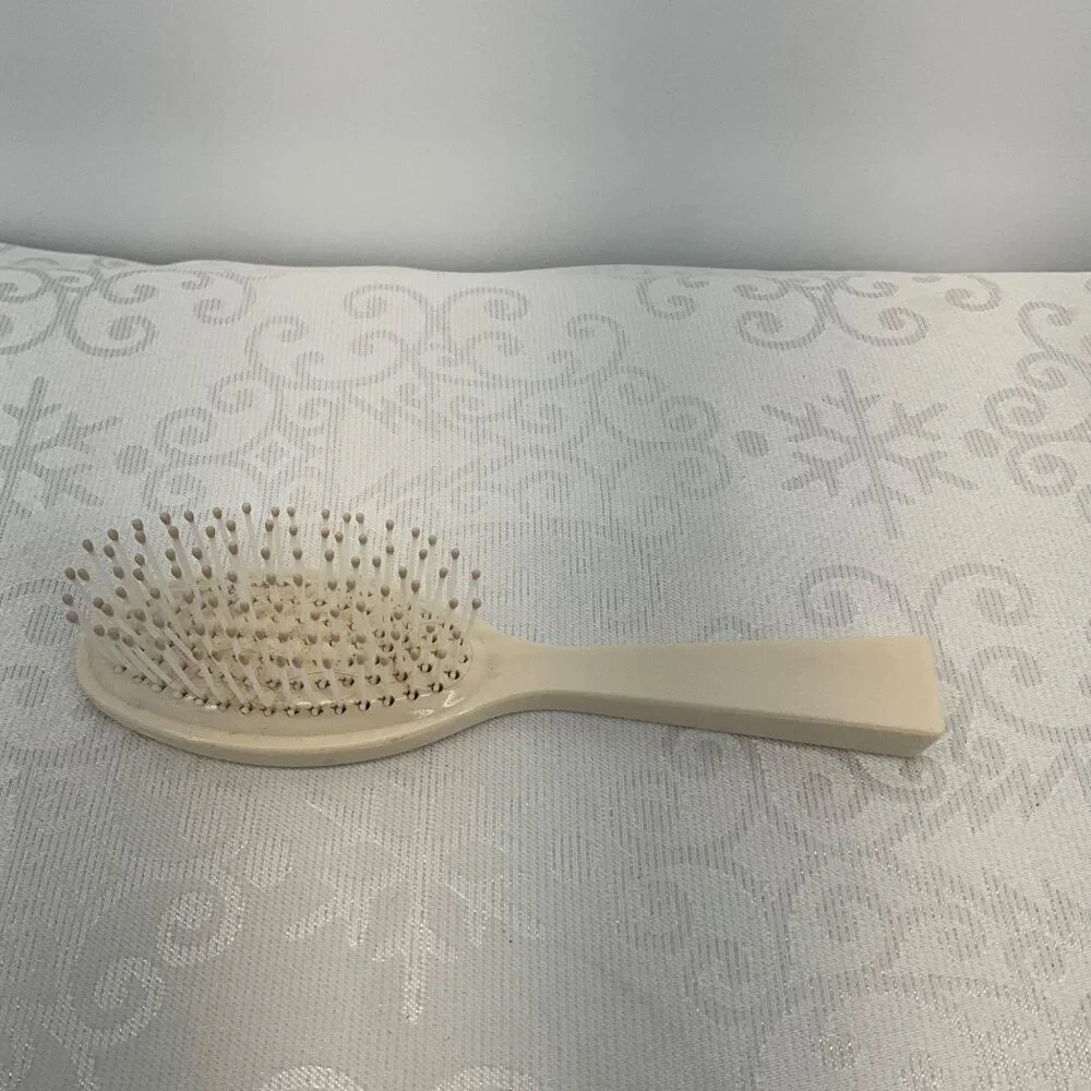 Vintage Estee Lauder Beige Hair Brush & Comb Set‎ With Mirror